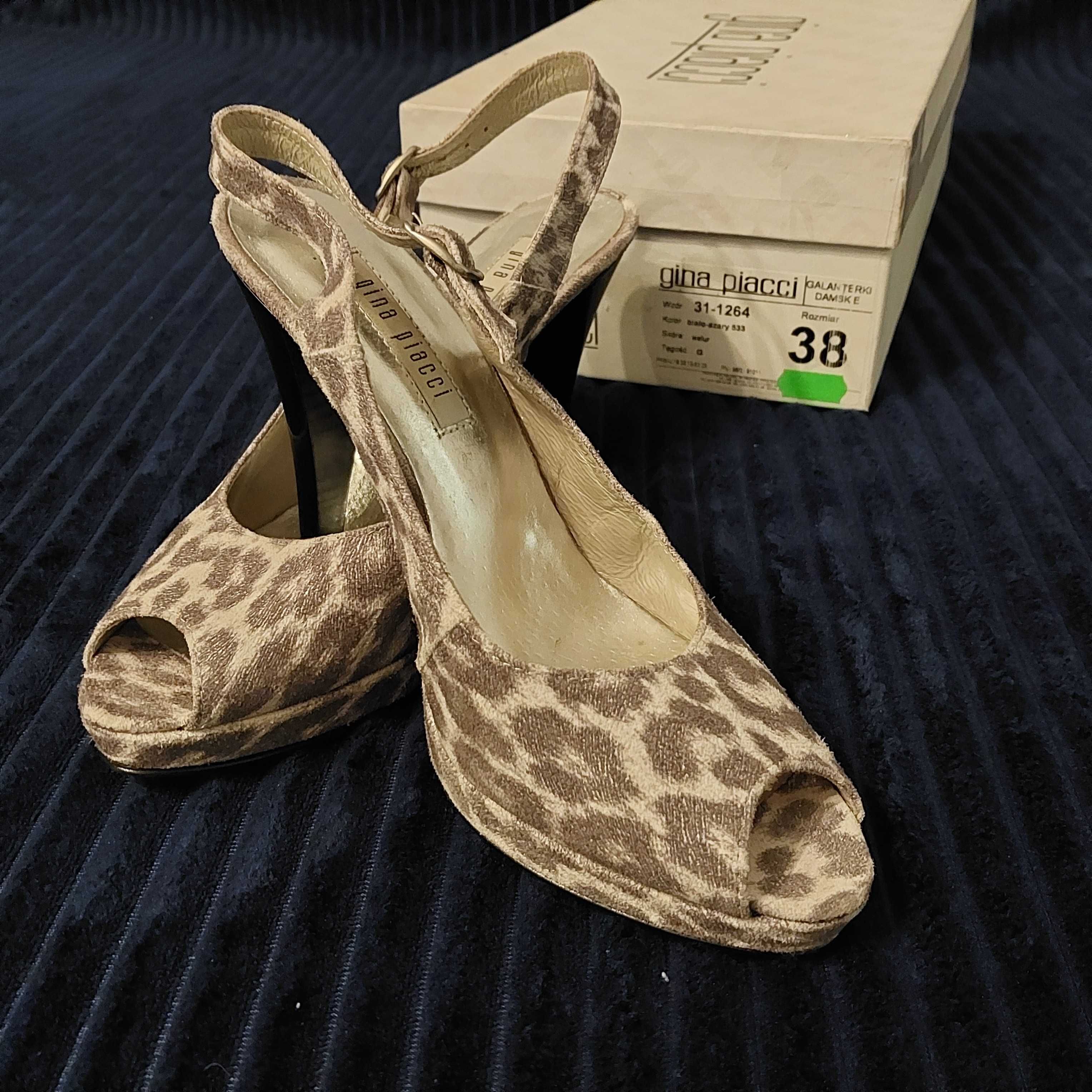 Skórzane szpilki Gina Piacci r. 38