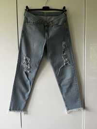 Niebieskie spodnie La Mania W27 L32 taurus jeansy jeans