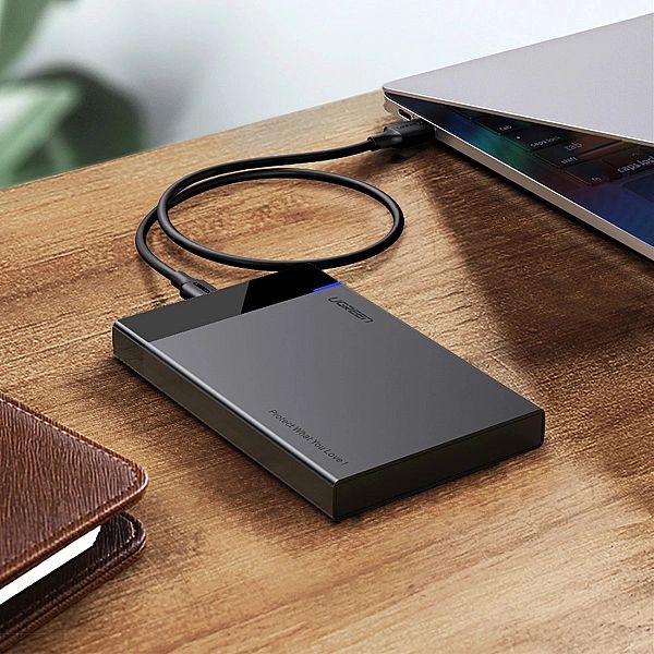 Ugreen adapter obudowa kieszeń na dysk SATA 2.5'' 6TB USB-C 3.0 czarny