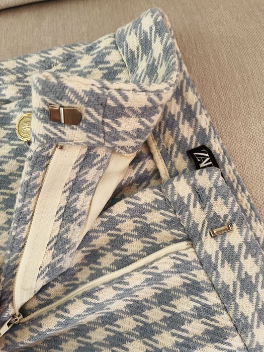 Damskie spodenki w pepitkę Zara XS