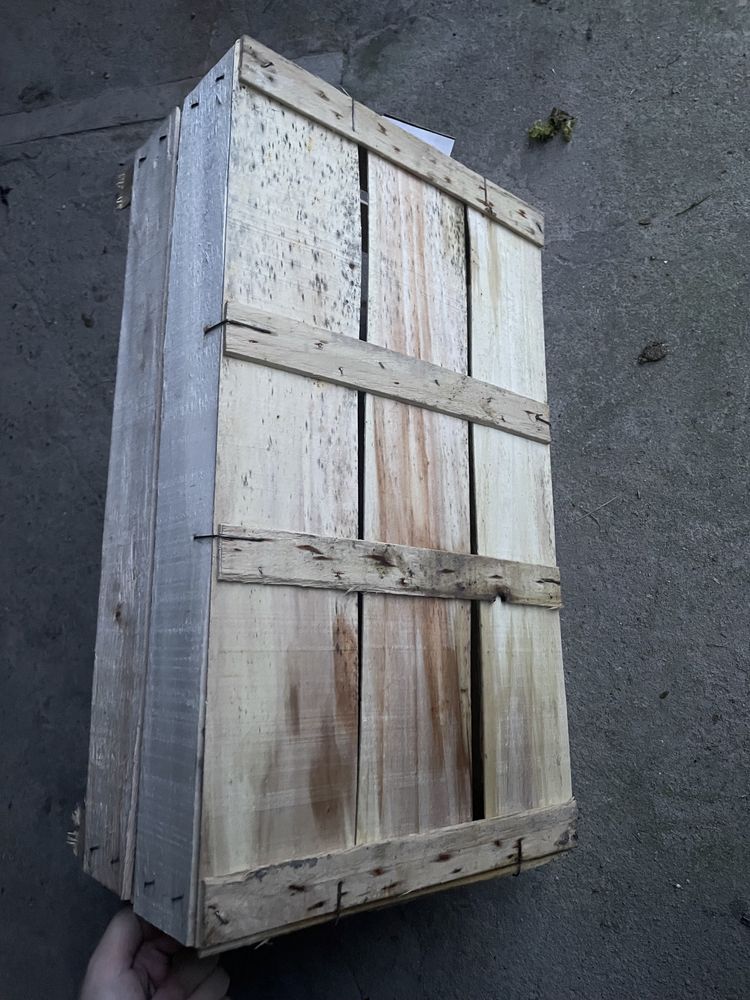 Skrzynki drewniane 49x29,5x14,5 cm, 26 sztuk
