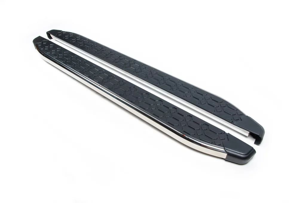 Алюминиевые подножки Blackline для Ford Explorer 2011-2019 OmsaLine