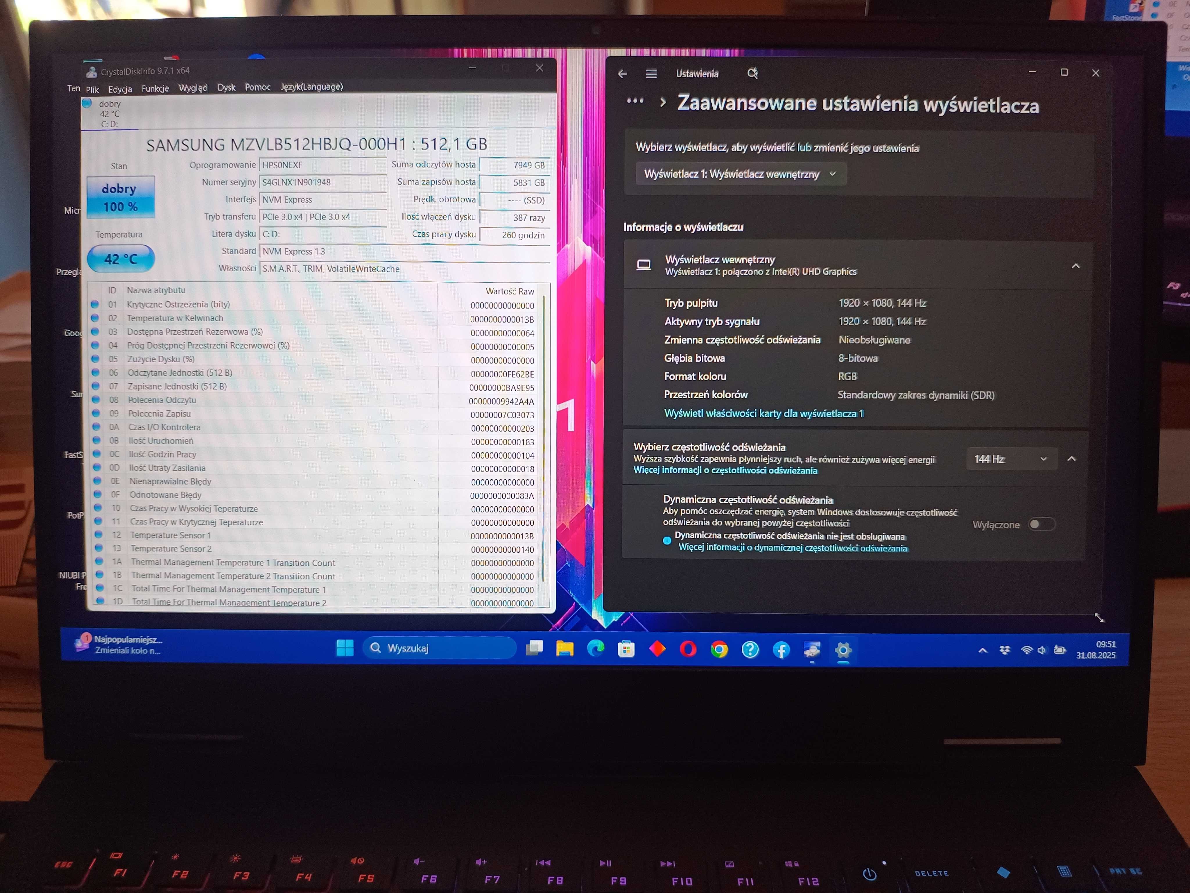 Laptop HP OMEN 15 i5-10300H/16GB/512GB/GTX1660TI/144Hz