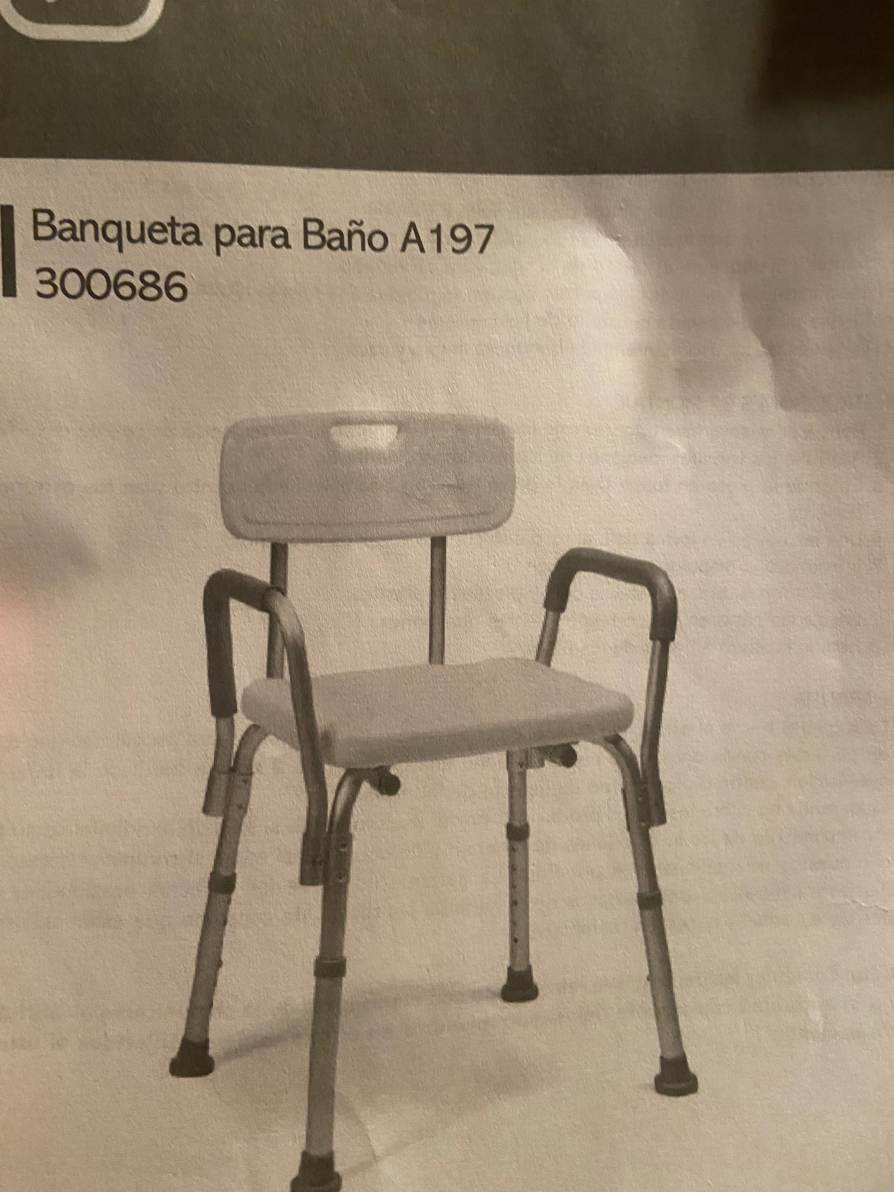 Banco ortopédico banho