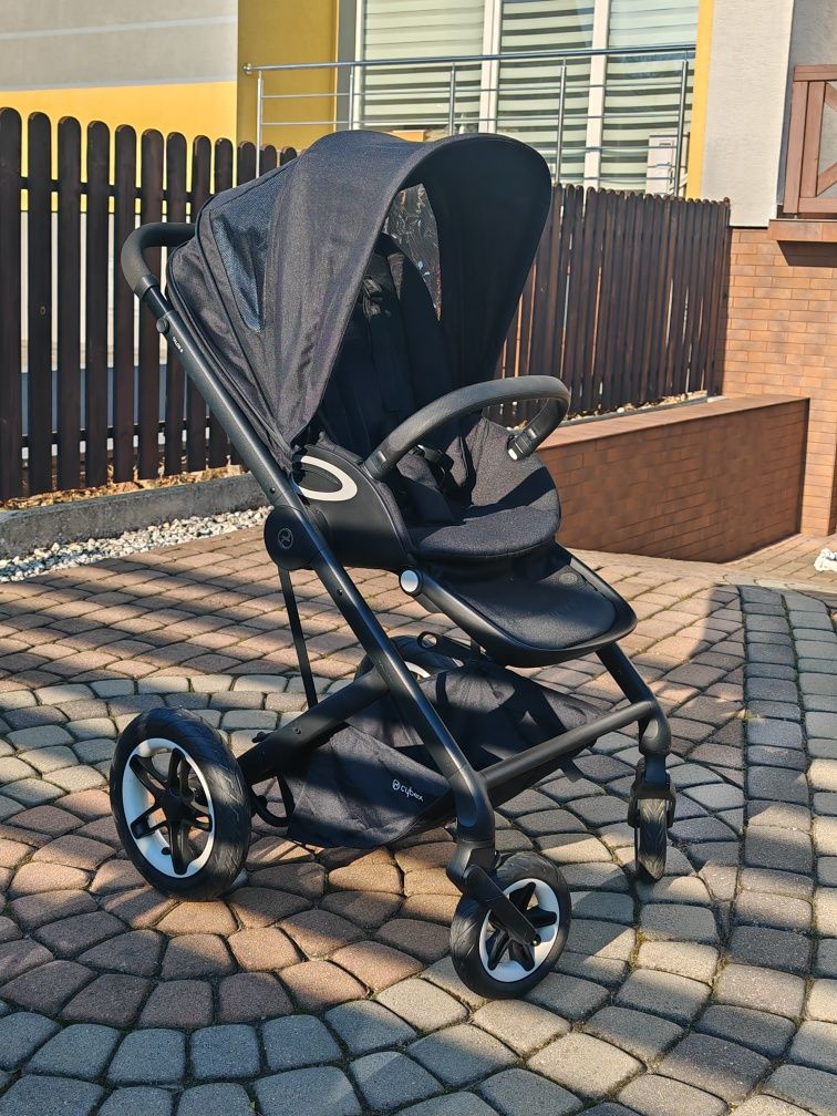 Wózek Cybex Talos S Lux + gondola deep black