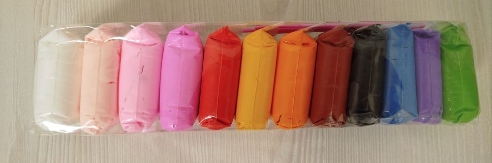 Набір пластиліну (модулін)  для ліпки кольоровий 12 кольорів