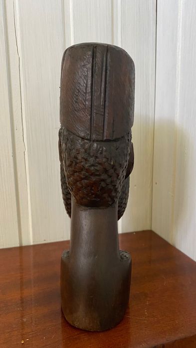 Arte africana busto em madeira