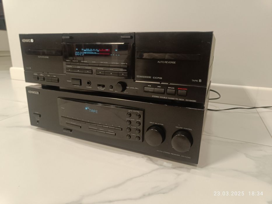 Kenwood kx w4080 KR A2080 wzmacniacz kaseta