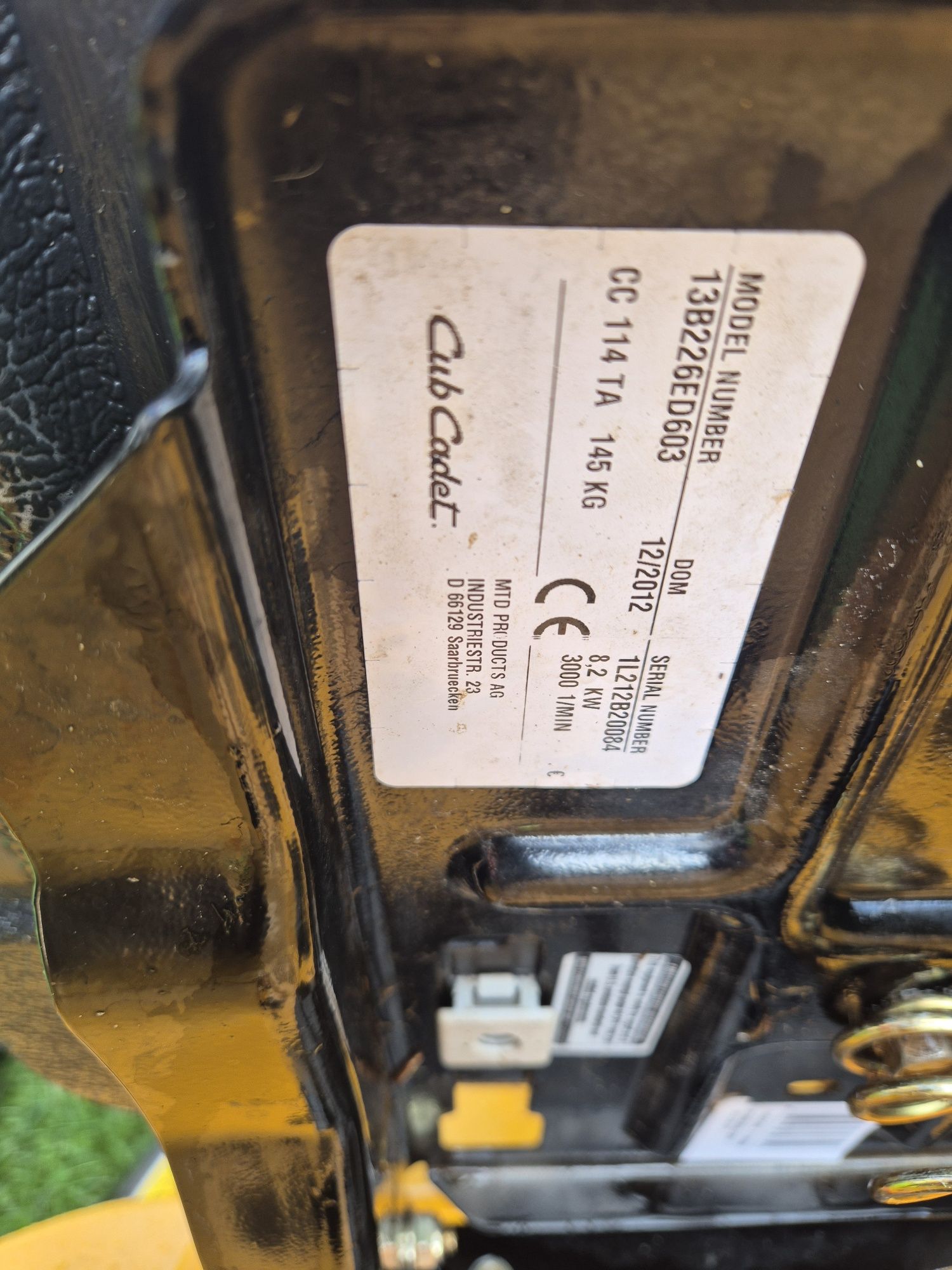 Traktorek Kosiarka Cub Cadet CC 114 TA