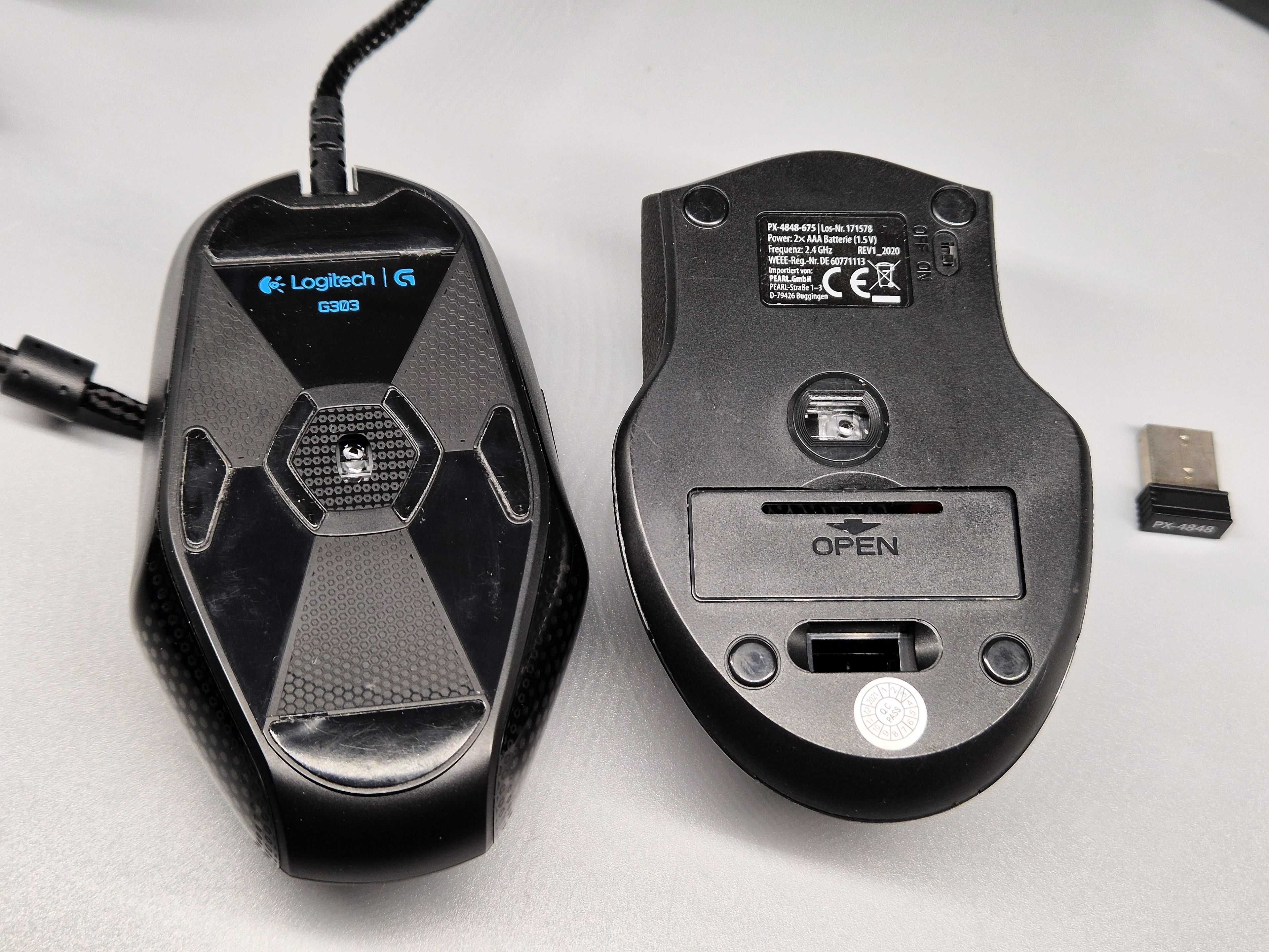 Myszka do komputera Logitech G303 i Pearl FM-1600