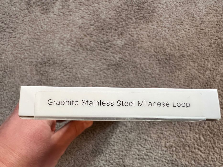 Stalowy pasek Apple Watch Graphite Stainless Steel Milanese Loop