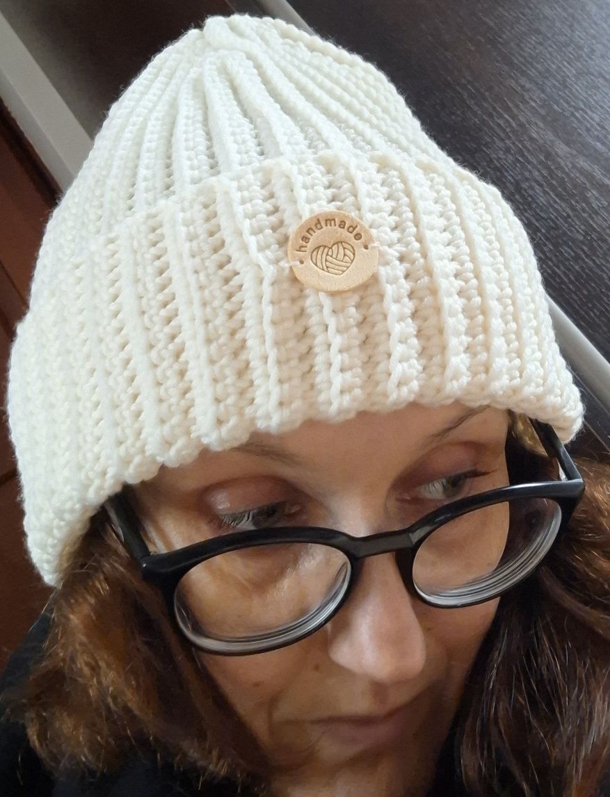Czapka beanie 100% wełna merynos