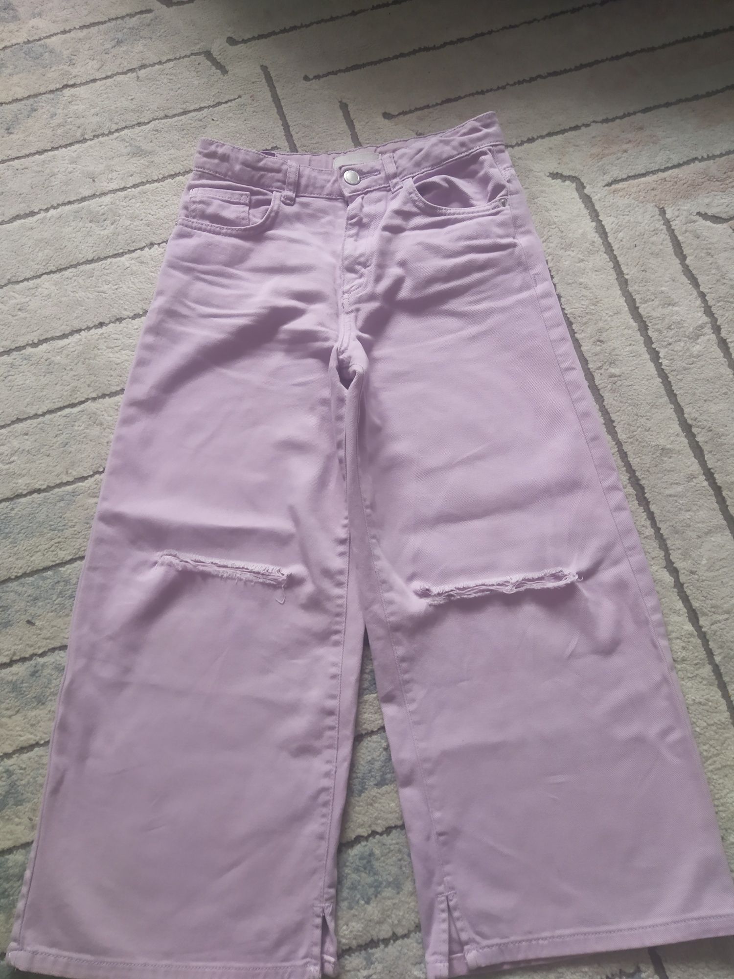 Spodnie jeansowe szerokie Reserved roz 146