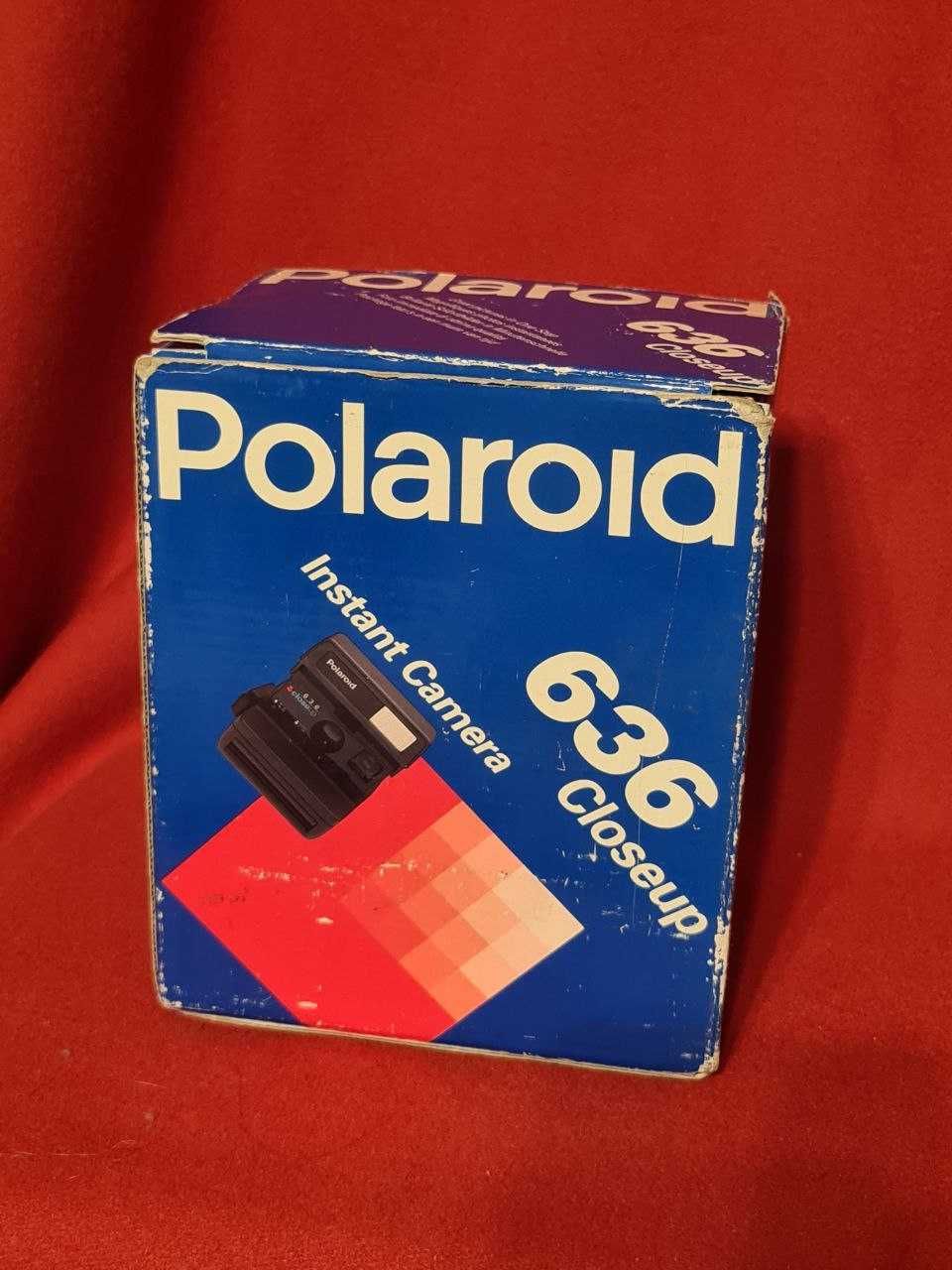 Вінтажна камера миттєвого друку чорна Polaroid Close Up 636