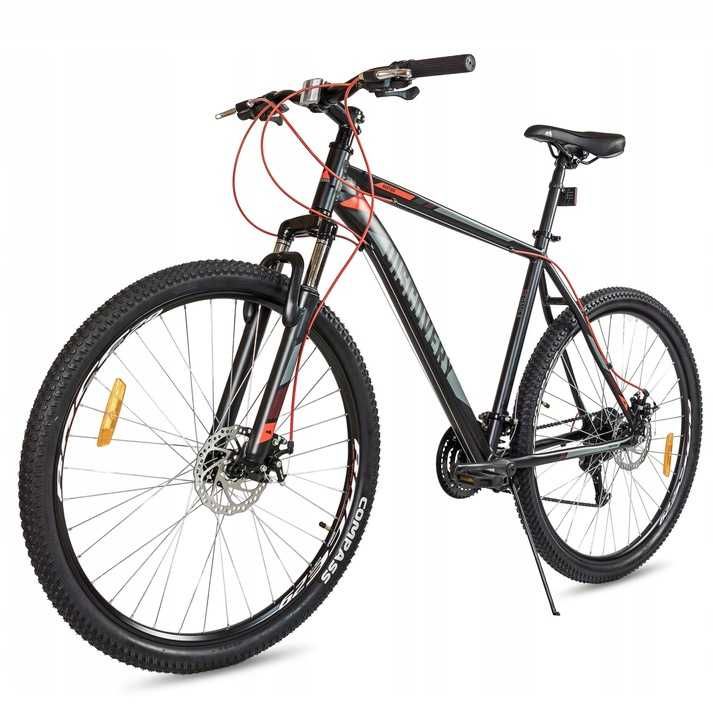 NOWY Solidny Rower Górski 29" SHIMANO ALU 2x tarcze amortyzator gwaran