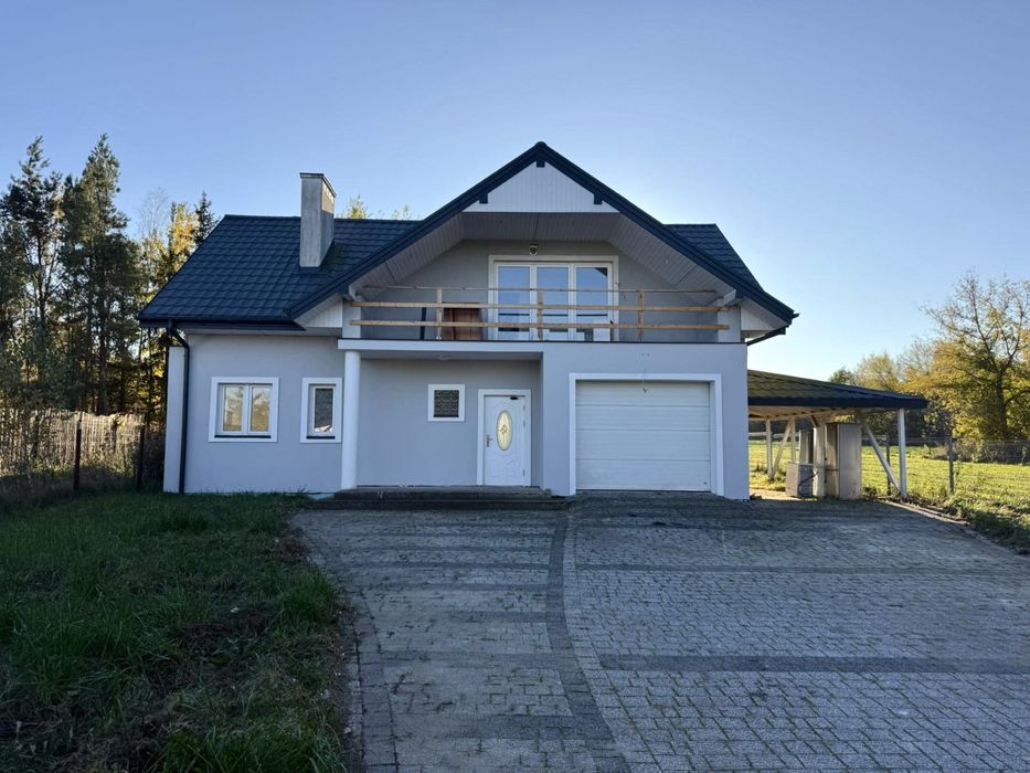 Dom z 4 pokojami, salonem i garażem z kanałem – Kosewo obok Modlina