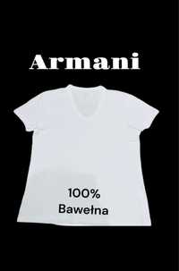 Armani Exchange T-shirt Top gładki koszulka męski premium bawełna M