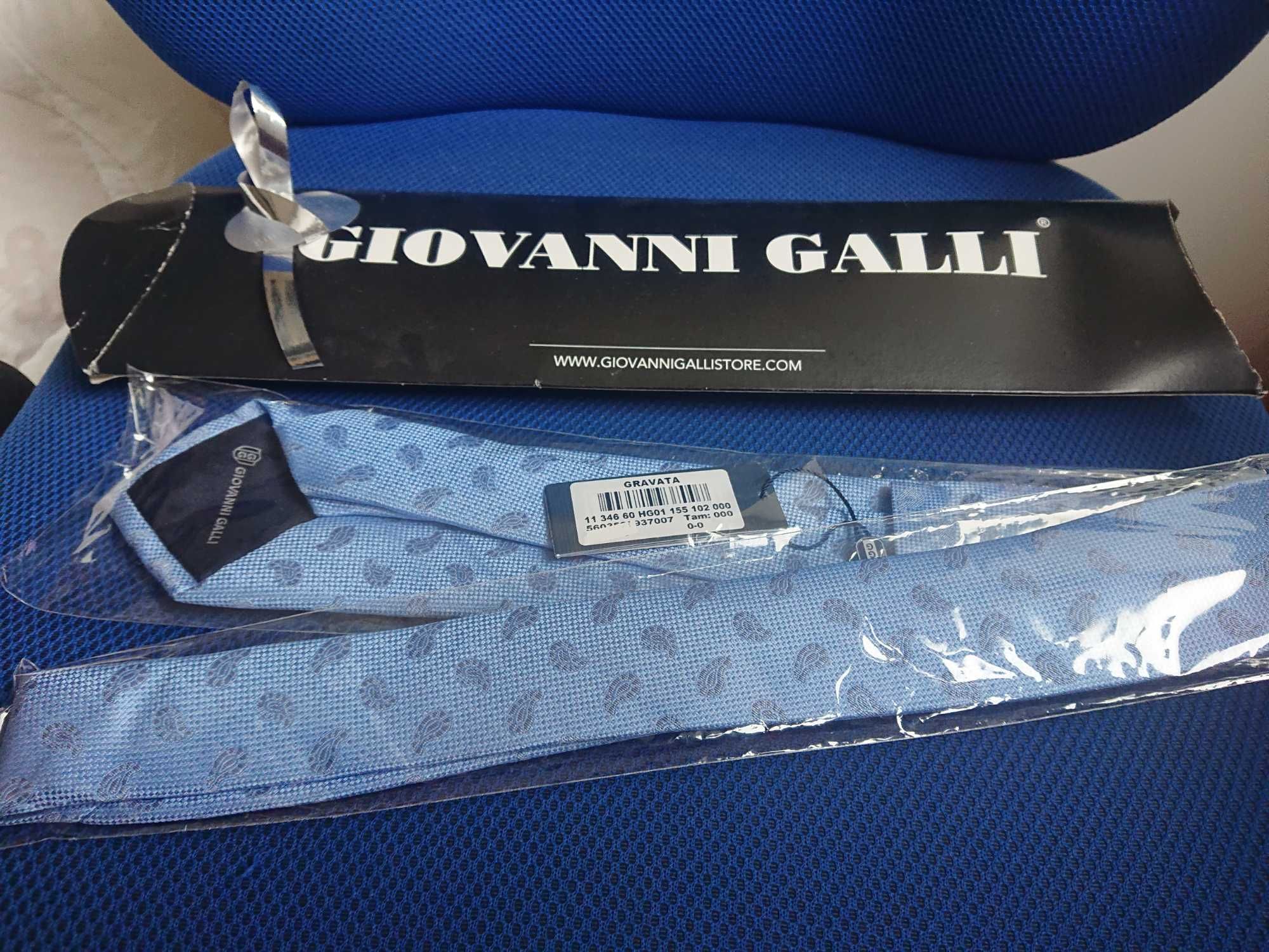Gravata Giovanni Galli Nova selada nunca aberta com caixa e original