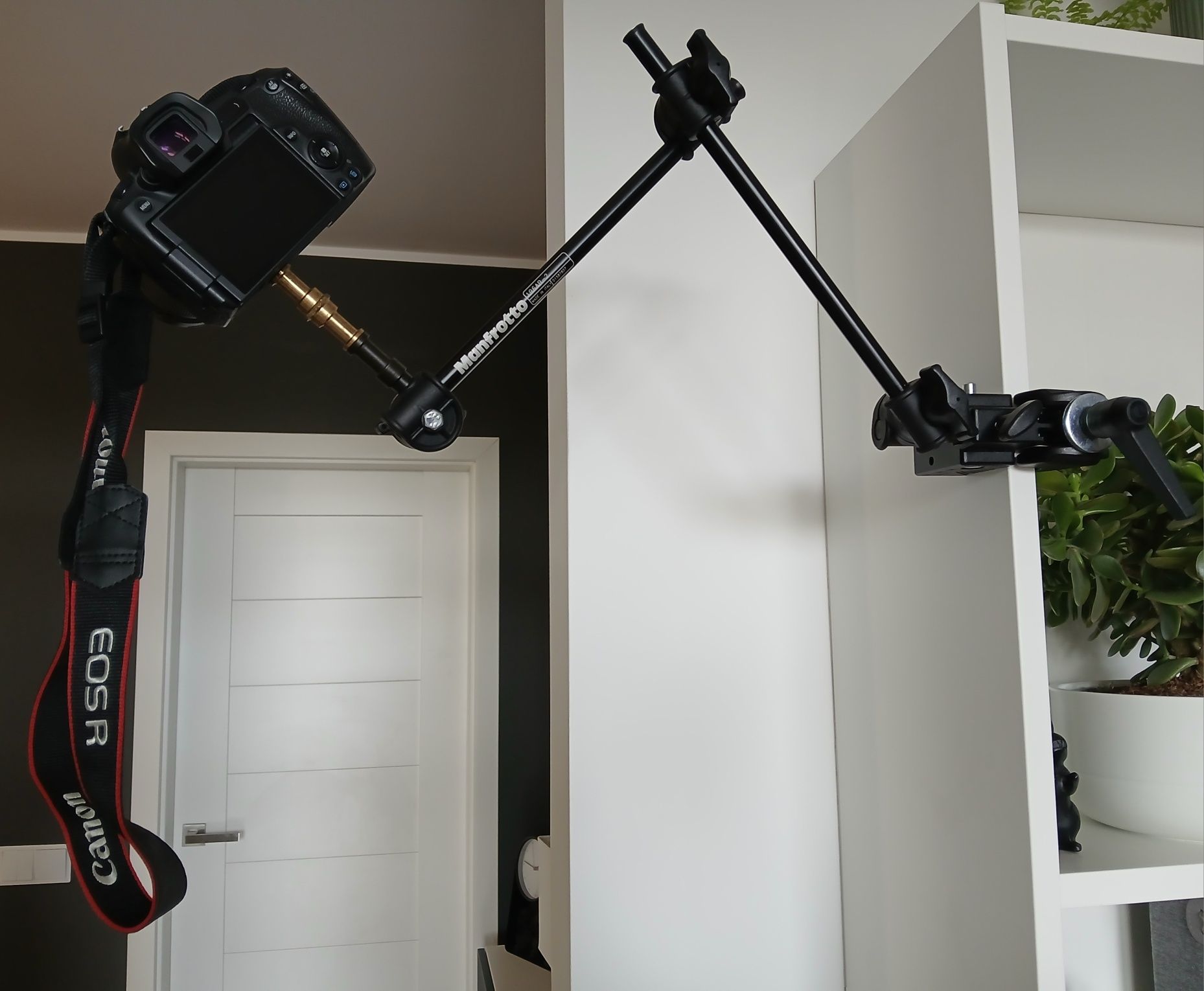 Manfrotto 196AB-2 ramię mini arm + Super Clamp na aparat / projektor