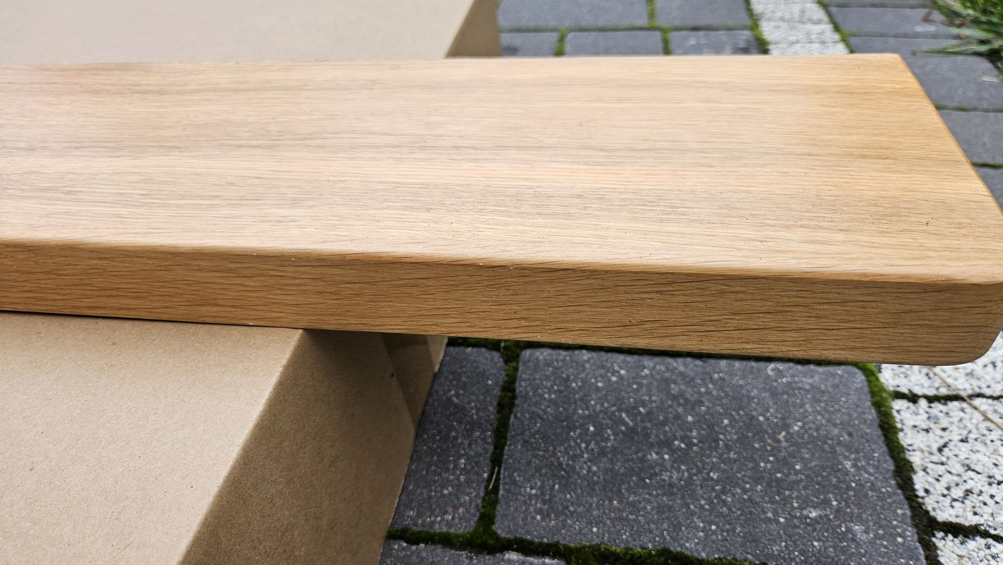 Parapet drewniany dębowy drewno
