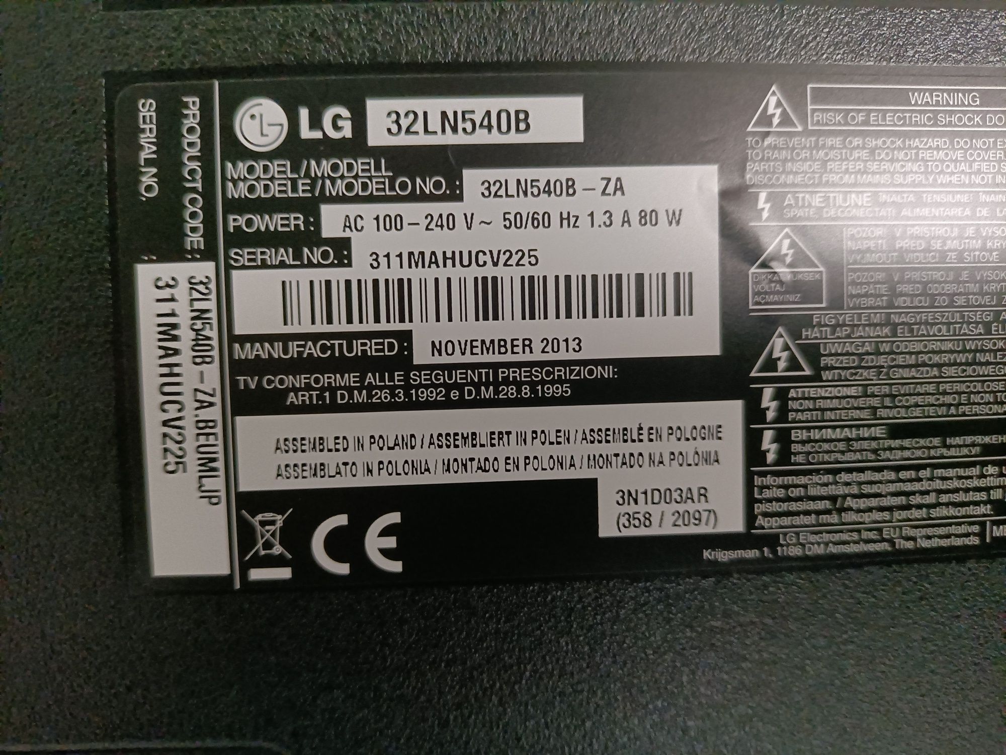 Televisão da marca LG semi nova