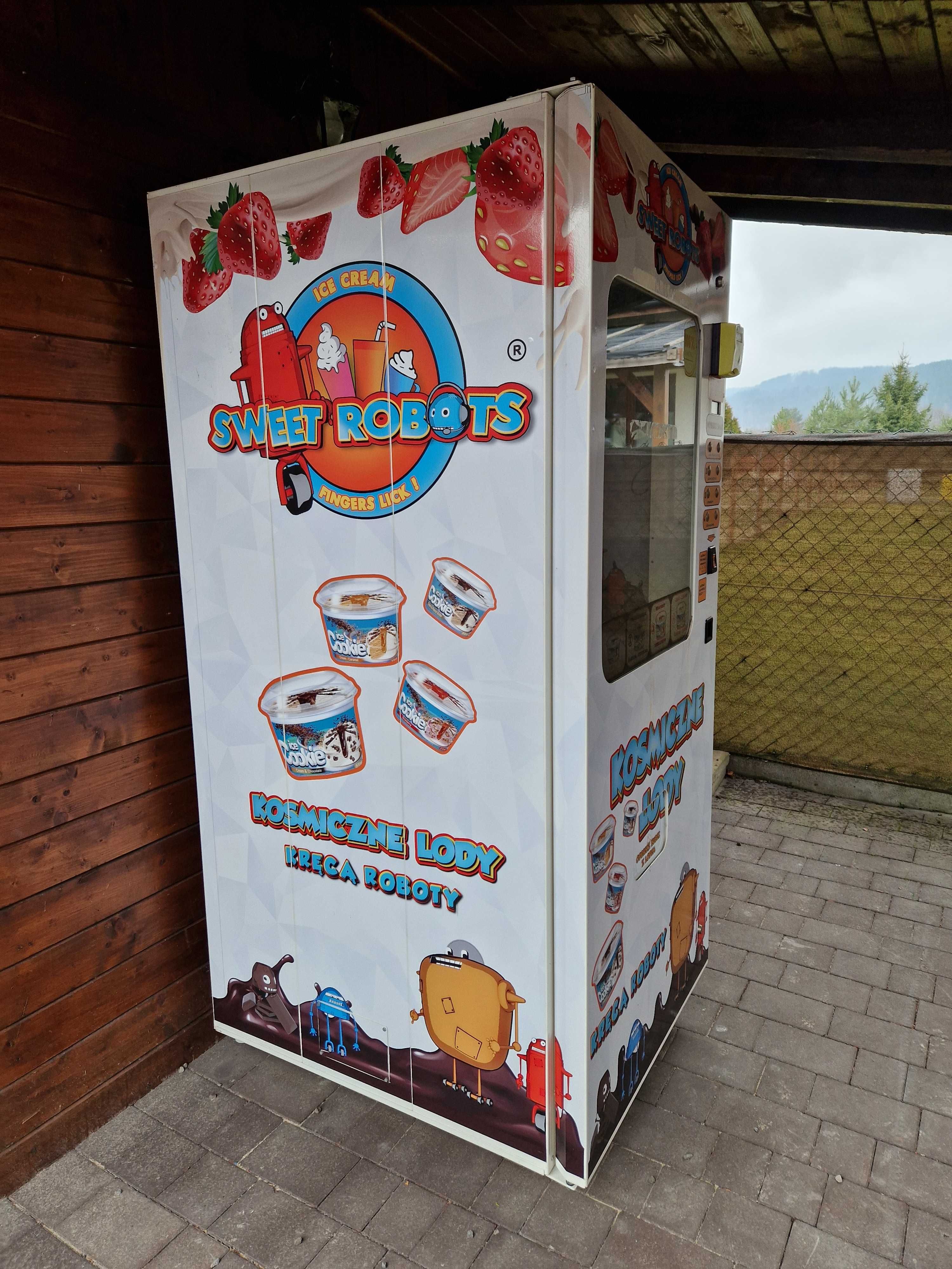 Automat / Maszyna do sprzedaży lodów w kubeczkach na monety i terminal