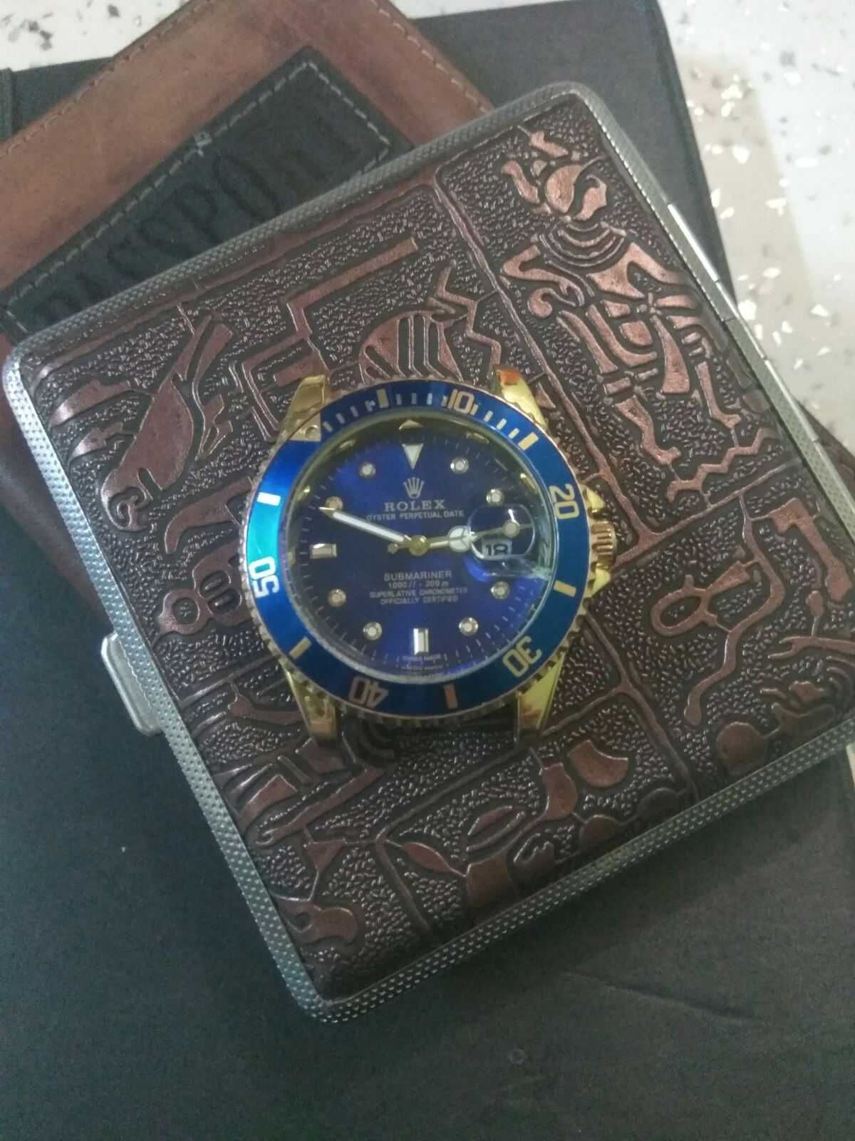 Механические часы Rolex Submariner Blue  мужские наручные часы