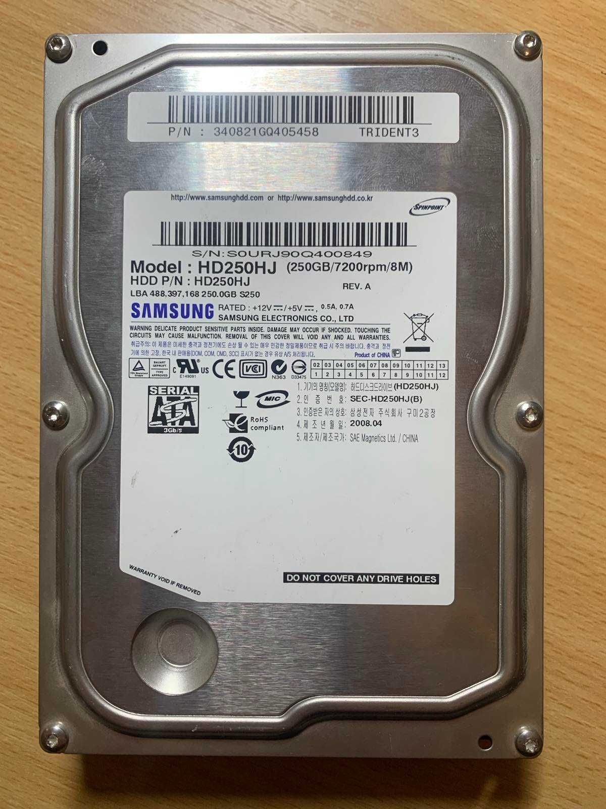 Жёсткий диск Samsung на 250 Гб НD250HJ