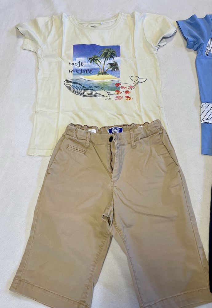 Zestaw na lato dla chłopca koszulki spodenki szorty 152 H&M Zara endo