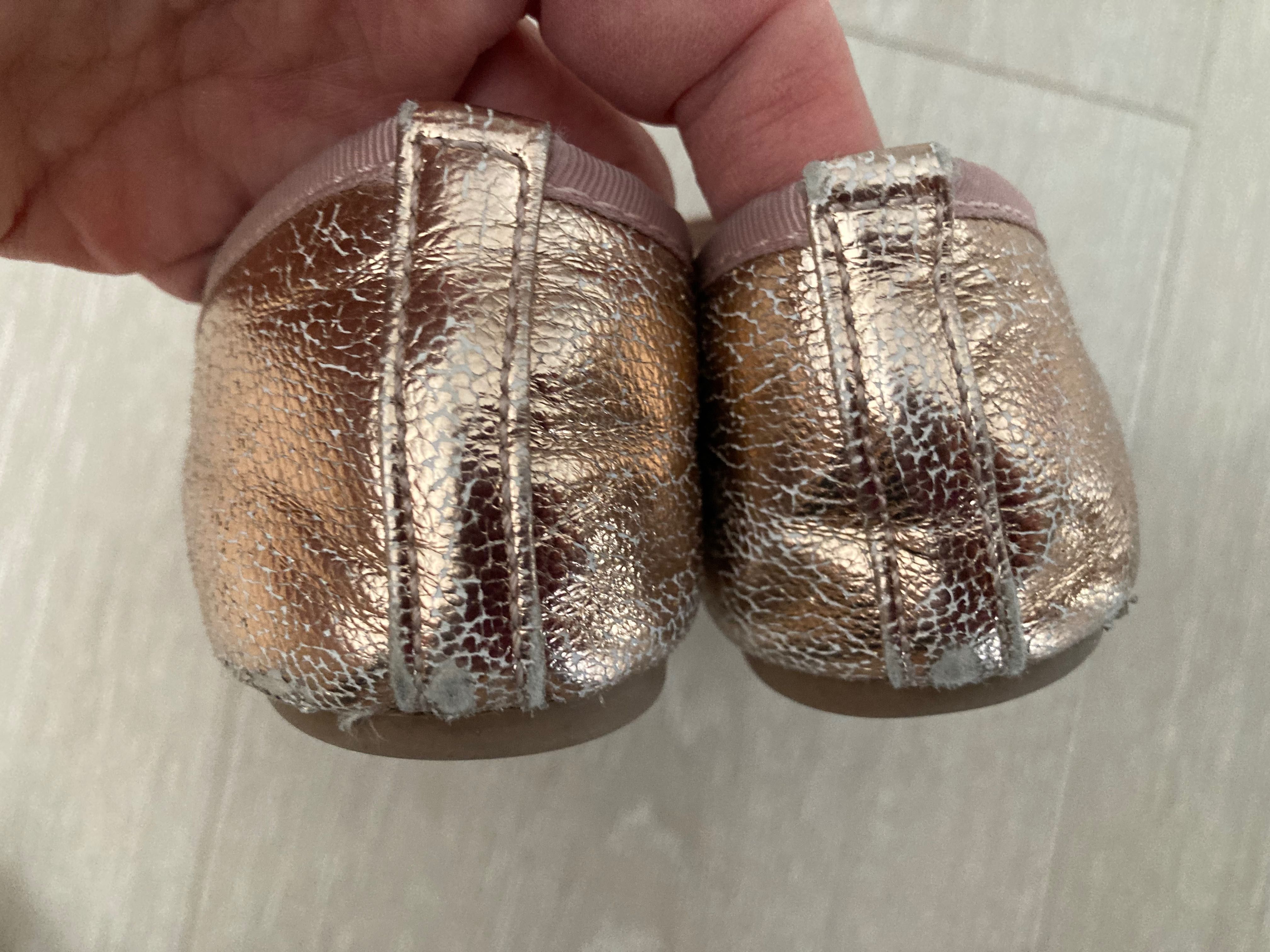 Baleriny balerinki primark rozm. 29 wkładka wew. 17 cm złote