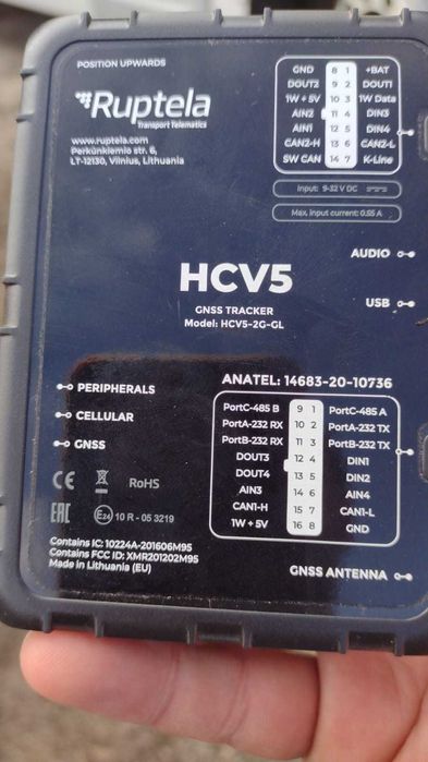GPS Ruptela HCV5 трекер VIP.  Вантажівка Автобус Сельхоз Легковик ФУРА