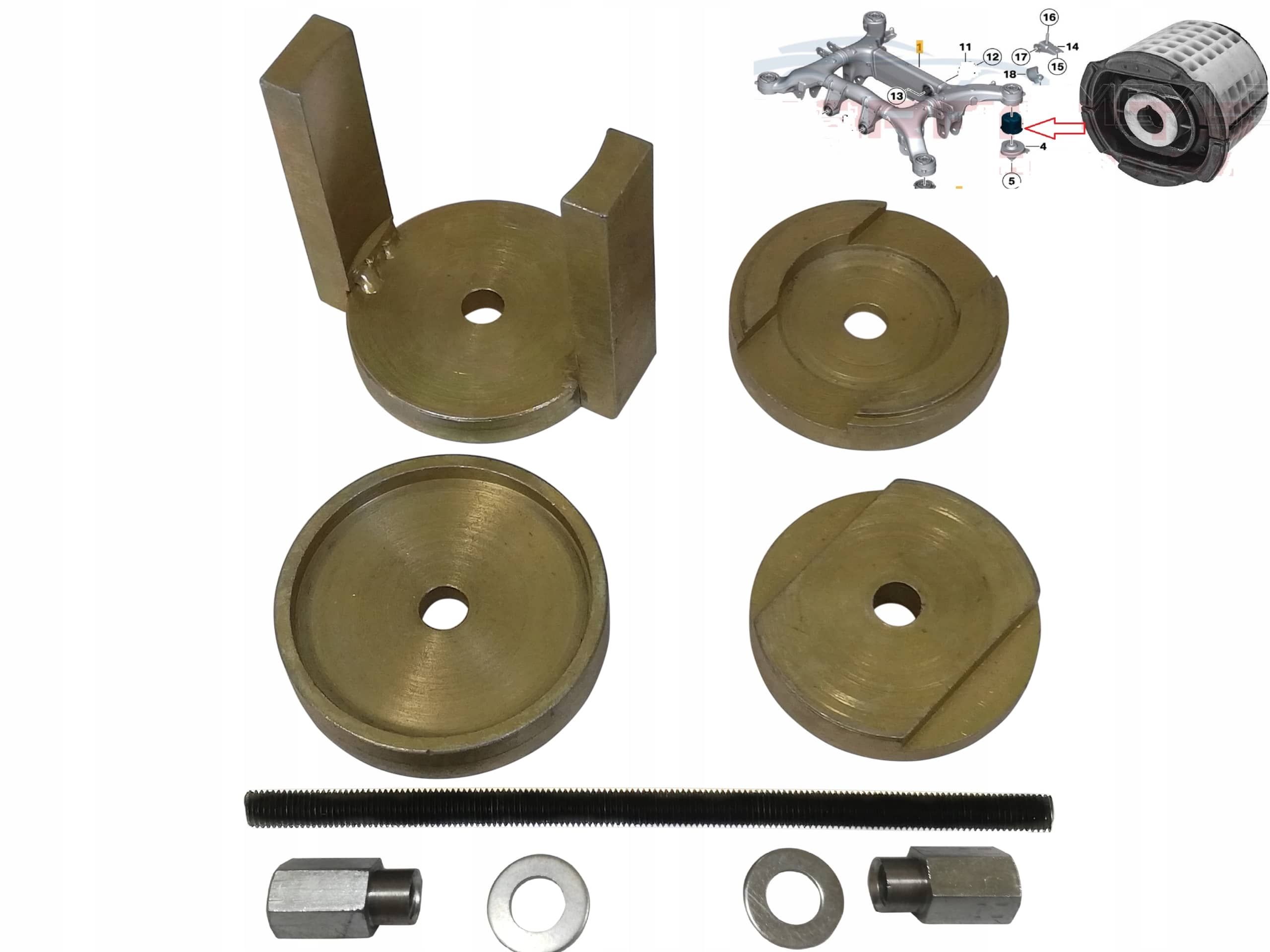 Ściągacz Tulei Wózka Tył Bmw F01,F02,F03,F04,F06,F07,F10,F11,F12, F13