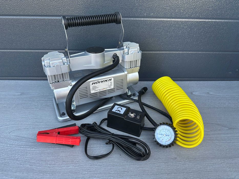 Автомобільний компресор 90 літрів до R20, Двопоршневий, Автокомпресор