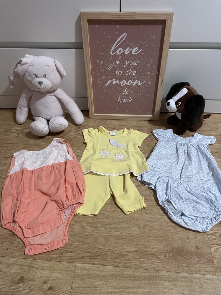 Lote de 31 peças roupa menina 1-6 meses