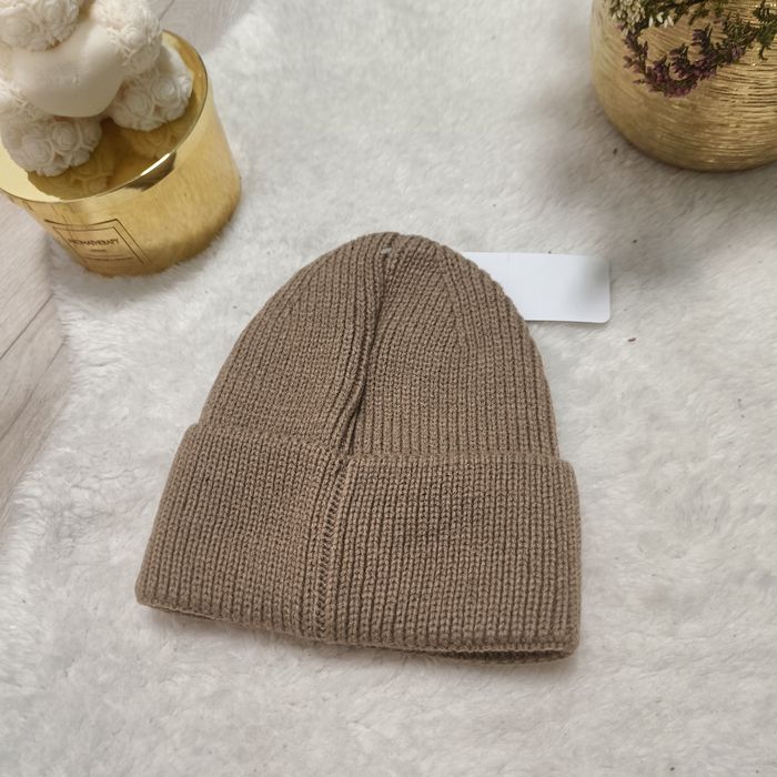 Czapka zimowa CP Company unisex z goglami brązowa beżowa wełniana wool