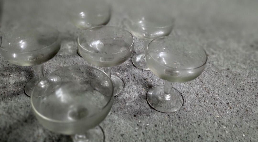 Conjunto taças de champanhe 5 unidades