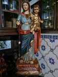 Nossa Sra da Aparecida em madeira Arte Sacra