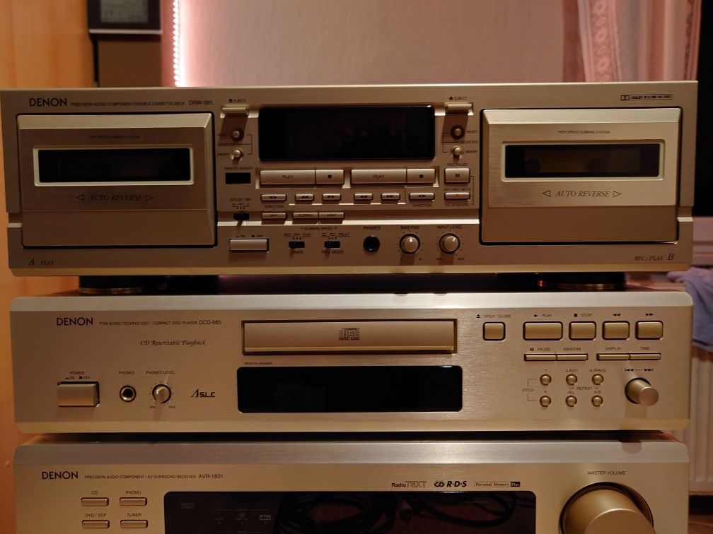 Wieża Denon AVR-1801 DCD-685 DRW-585