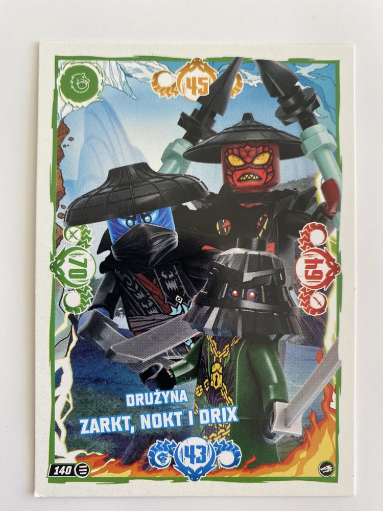 Karta Lego Ninjago nr 140 - seria 10.