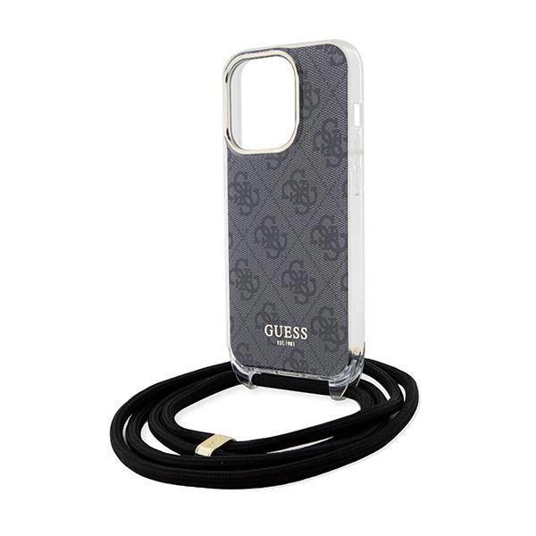 Etui Guess Crossbody Cord 4G Print Na Iphone 15 Pro Max - Czarne