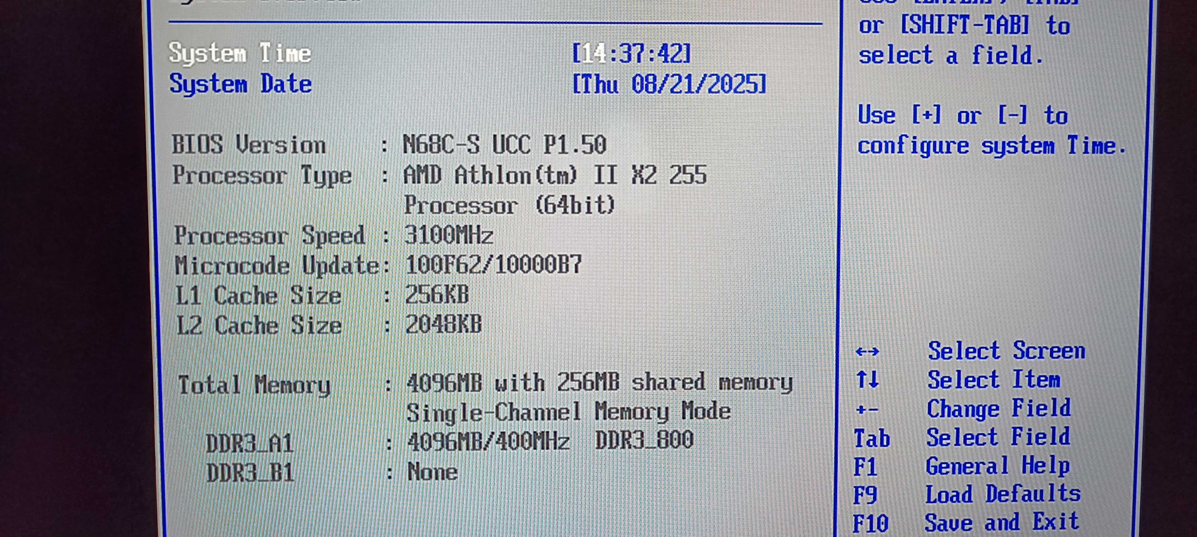 Комплект мат. плата ASRock N68C-S UCC, AMD Athlon II x2 255, 4Gb DDR3