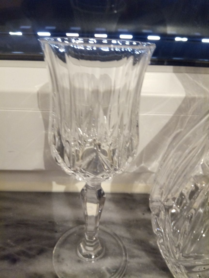 Garrafa+6 copos cristal Darques