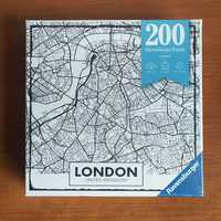 NOVO- London Puzzle- puzzle de mapa de estradas de londres, 200 peças