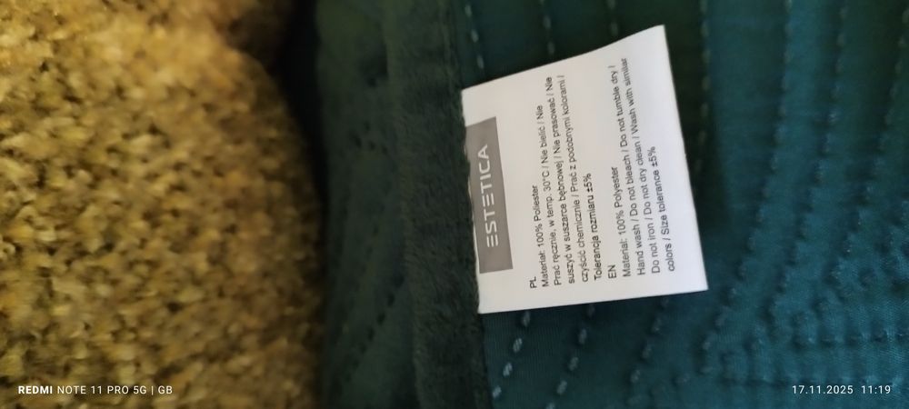 Sprzedam nową narzutę zieloną