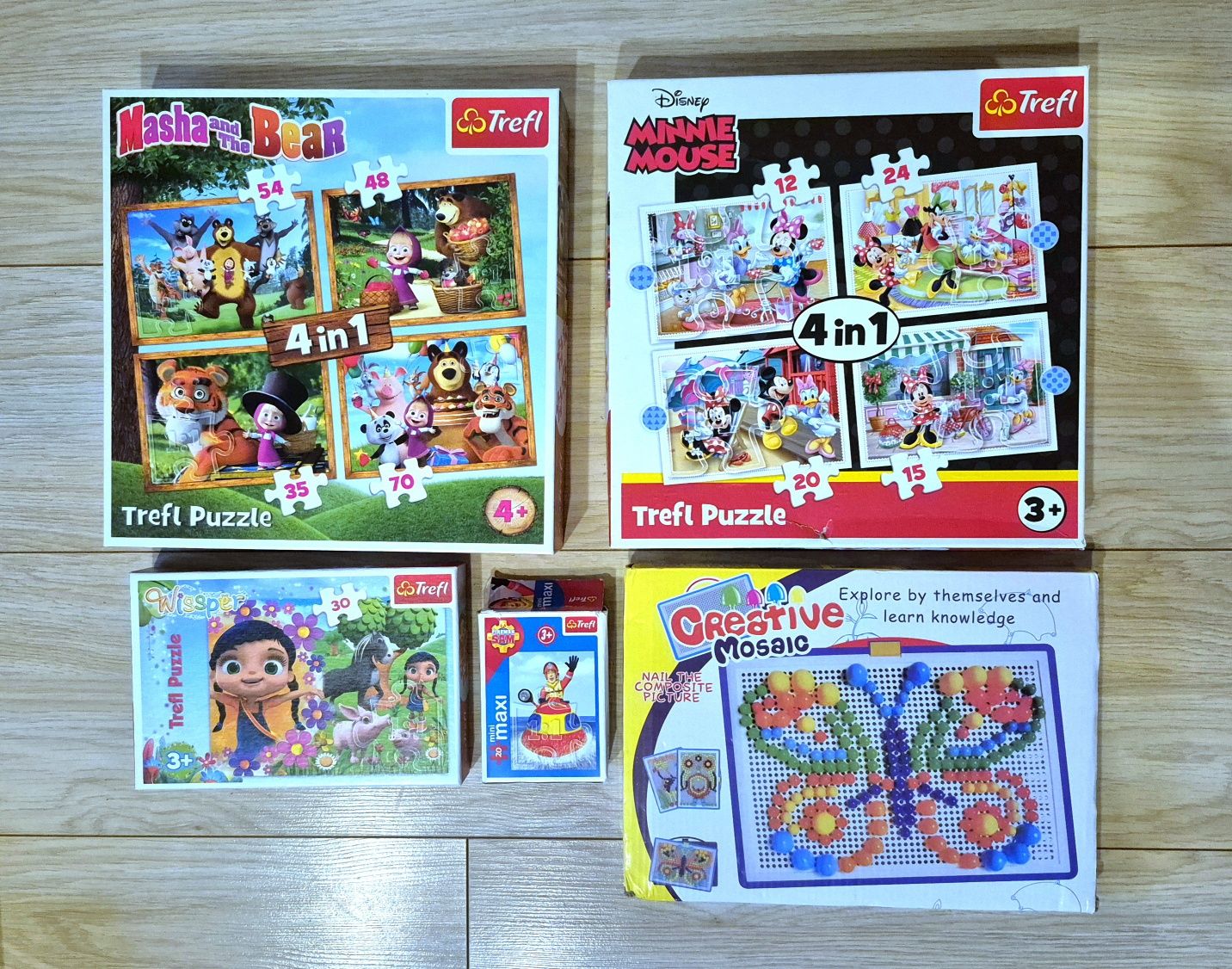 Puzzle Trefl, układanka zręcznościowa koraliki do wpinania,