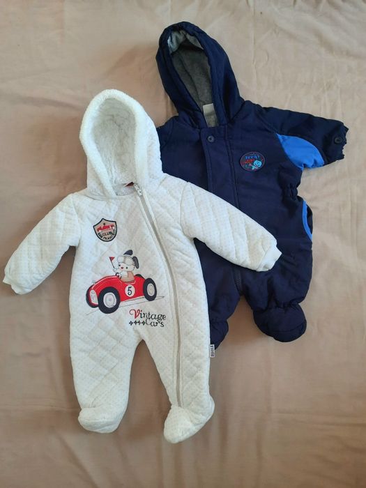 Комбінезони 0-3, 3-6місяців теплі осінні, зимові