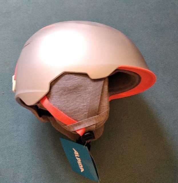 Kask narciarski Alpina maroi jr - kolor srebrny, rozmiar 51-54