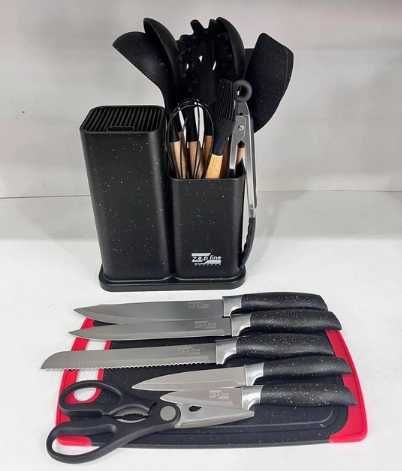 Набір ножів силіконовий набір кухонне приладдя 19 предметів
