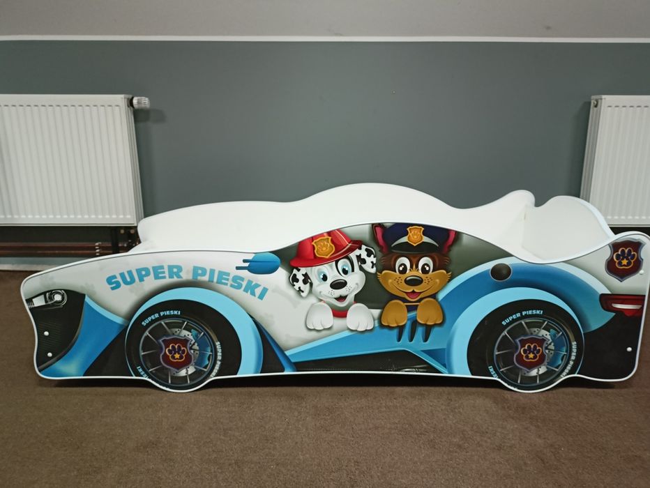 Łóżko dziecięce Psi Patrol + materac – bajkowe łóżko dla dziecka