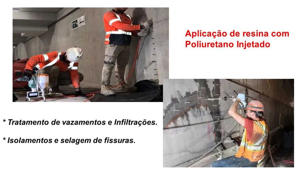Injector resina de poliuretano